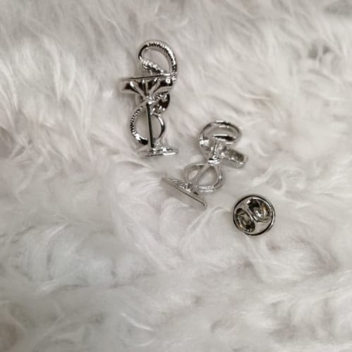 Medical Brooch - Silver Pharmacy Logo