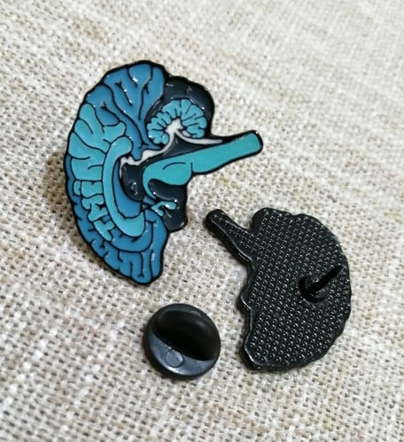 Medical Brooch - Brain P2