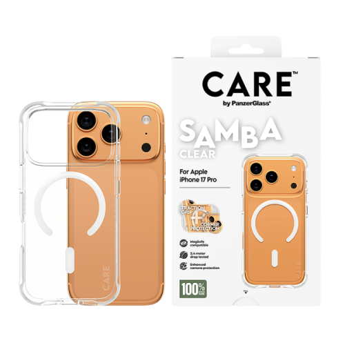 كفر حماية بانزر جلاس ايفون 17بروماكس كير سامبا ماج...