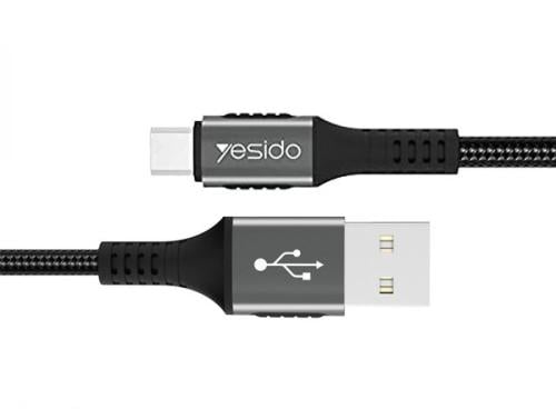 يسيدو كيبل شحن سريع ونقل بيانات قماشي من USB-A إلى...