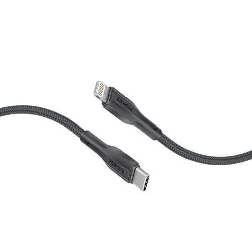بروميت كابل شحن سريع ونقل بيانات قماشي من USB-C إل...
