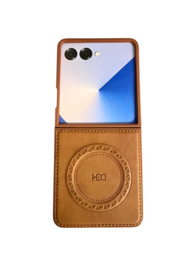 اتش دي دي كفر سامسونج فليب 7 جلد مع ماج سيف مخفي -...