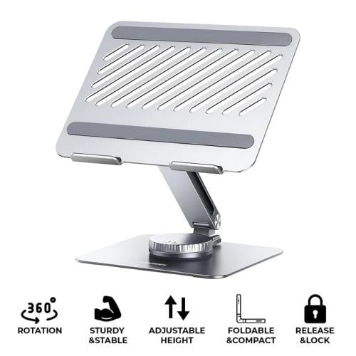 يوجرين حامل المكتبي للابتوب Swivel قاعدة قابلة للد...