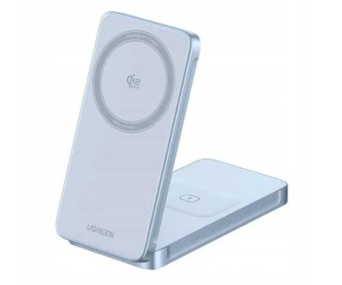 يوجرين 2في1 شاحن وستاند مغناطيسي لاسلكي 30 واط ماج...