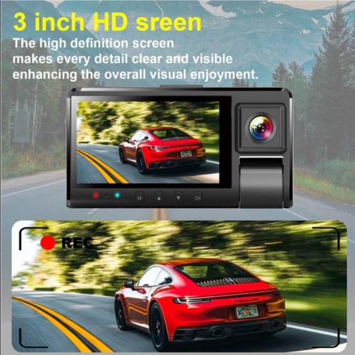 موج ماكس داش كام تصوير 4K ثلاثي القنوات مع واي فاي...