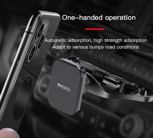 يسيدو ستاند جوال مغناطيسي في فتحة السي دي اسود-C92