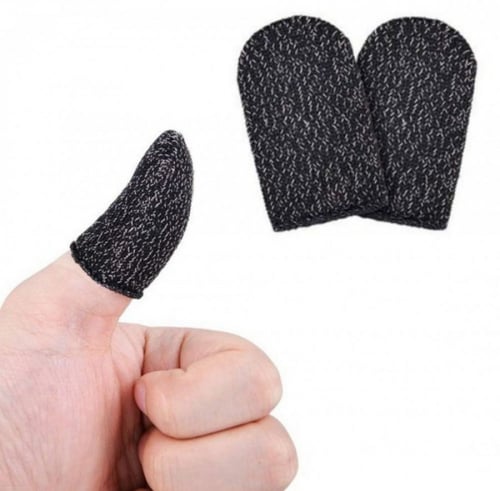 قماش اصابع لعبة ببجي-اسود