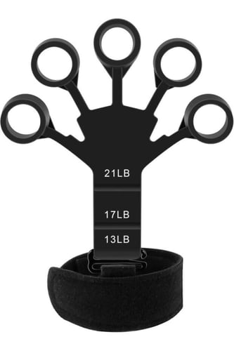 مشد لتمرين الأصابع وعلاج ساعد اليدين - اسود