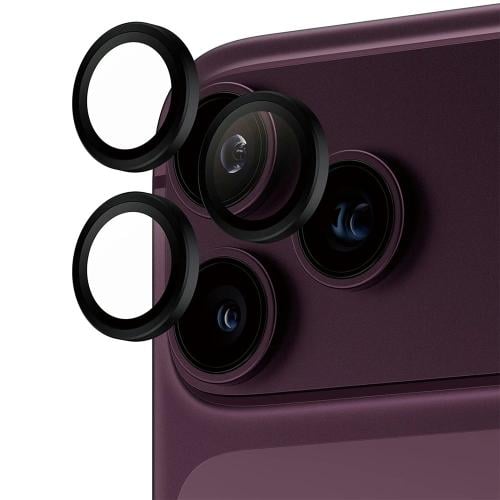 بانزر جلاس Hoops حماية عدسات الكاميرا (حلقات منفصلة ) لعدسات iPhone 18 Pro Max / 18 Pro - لون اسود
