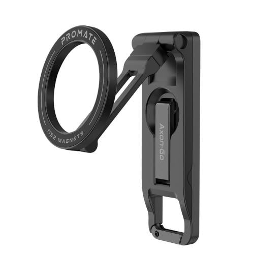 بروميت حامل جوال مغناطيسي متعدد الاستخدامات بدوران 360° ومغناطيس N52 مع خطاف Carabiner مدمج - Axon-Go