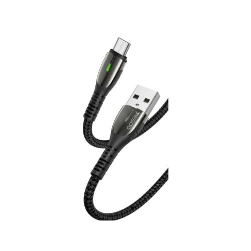 يسيدو كيبل شحن سريع ونقل بيانات قماشي Micro USB بم...