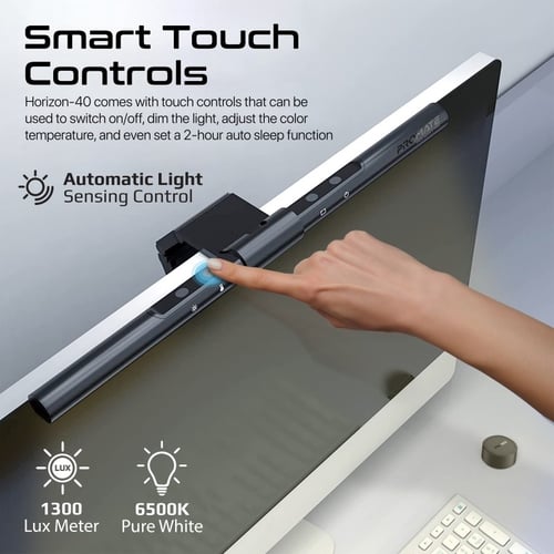 بروميت مصباح شاشة LED LumiBar مع وحدة تحكم لاسلكية...