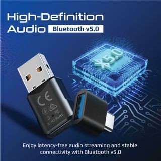 بروميت محول بلوتوث USB بلوتوث 5.0 HD مع اقتران متع...