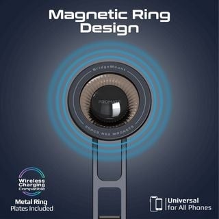 حامل جوال قابل للدوران 360 درجة مع فتحة تمرير هواء...