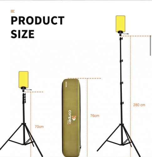 لمبة سنارة لونين مع قاعدة ثلاثية وشنطة AAA011