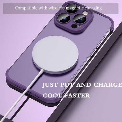 كفر حماية لأجهزة IPhone 15 بدون إطار مع حامي عدسة...