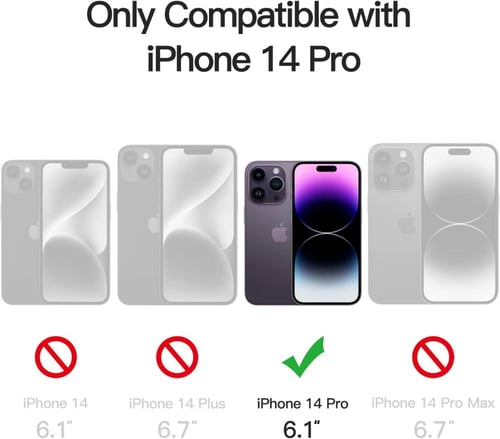 كفر حماية لأجهزة ايفون 14 برو بنفسجي IPhone 14 Pro...