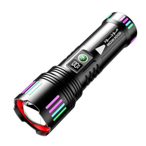 كشاف يدوي LED بقدرة 3000 لومن مع بطاريات 3*18650 ق...