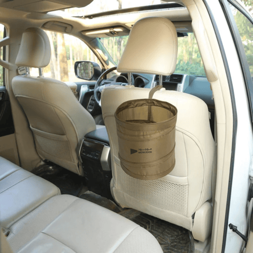 سلة مهملات السيارات سهلة الطي والتركيب لتبقي السيا...