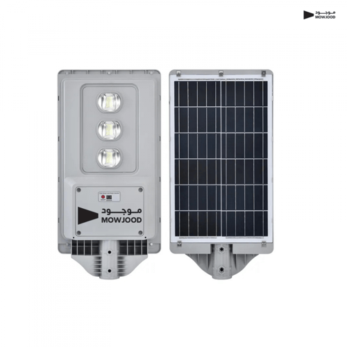 لمبة شارع بالطاقة الشمسية لون كريمي ثلاث عدسات مع...