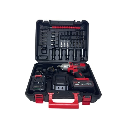 طقم دريل لاسلكي 2 في 1 للمنزل والسيارة بقدرة عالية...