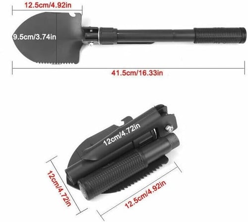 مسحاة صغيرة قابلة للطي للرحلات متعددة الوظائف مسحا...