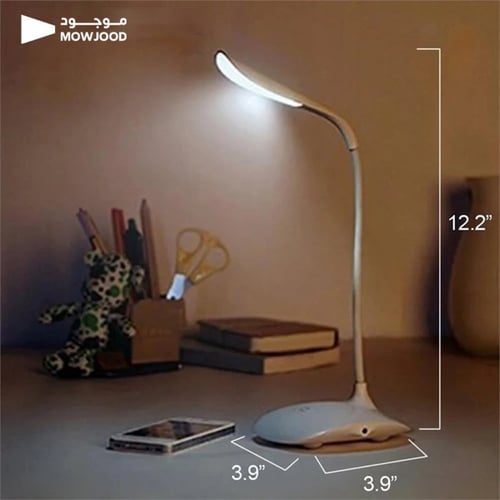 لمبة قراءة متنقلة باضاءة مرنة وصديقة للعين مصباح ل...