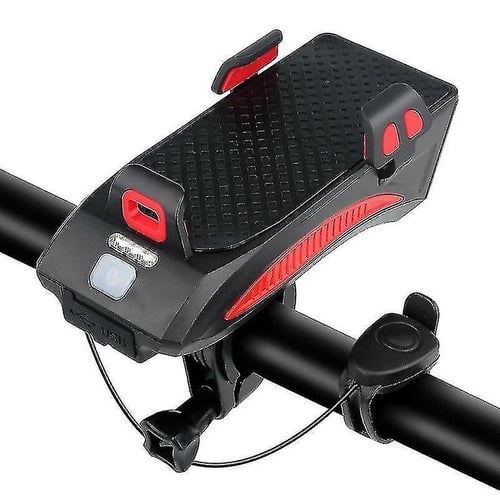 كشاف دراجة هوائية امامية مع قاعدة جوال مدمجة، ضوء...