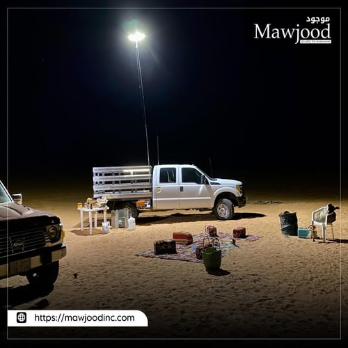 لمبة سنارة LED عصا ستيل شراحتين أبيض أبيض مع ريموت