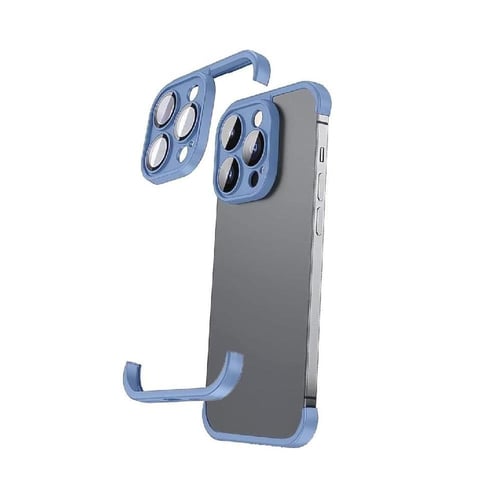 كفر حماية لأجهزة IPhone 15 بدون إطار مع حامي عدسة...