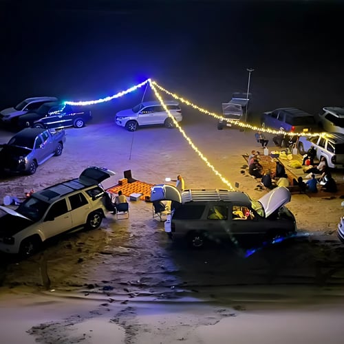 لمبة رحلات LED متعددة الوظائف مع عقد لمبات لون كري...