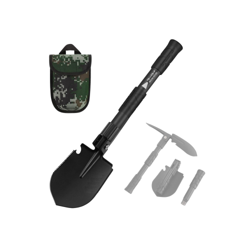 مسحاة صغيرة قابلة للطي للرحلات متعددة الوظائف مسحا...