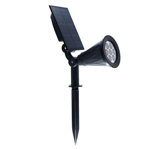 لمبة حدائق غرس بالطاقة الشمسية بضوء كريمي تعمل اتو...