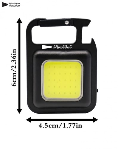 كشاف يدوي للجيب متعدد الوظائف مغناطيسي قابل لاعادة...