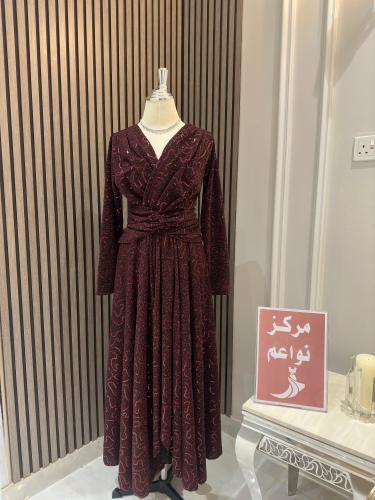 فستان ميد لمعه ترتر