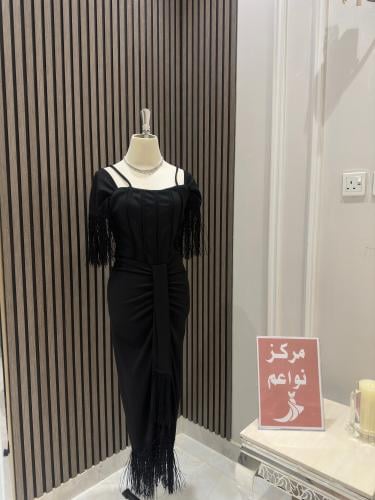 فستان ناعم هدب