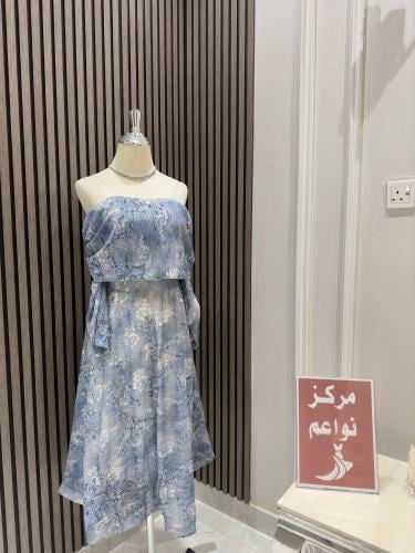 فستان ميد مشجر