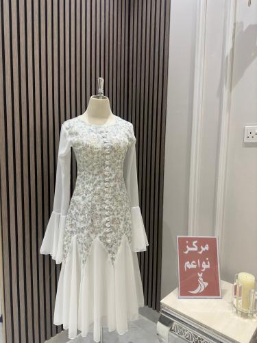 فستان ناعم مشجر