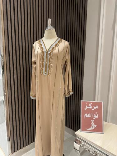 جلابيه ناعم مطرز