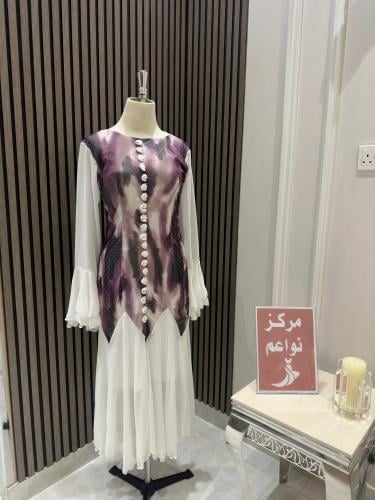 فستان ناعم مشجر