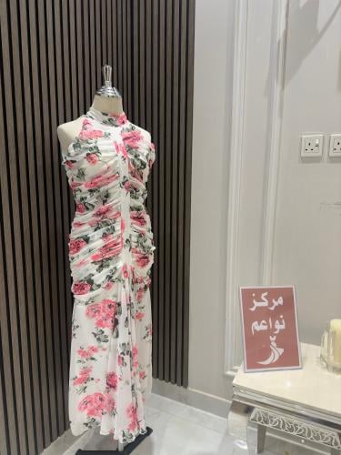 فستان ناعم مشجر