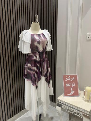 فستان ناعم مشجر