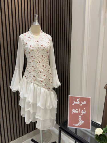 فستان ناعم مشجر