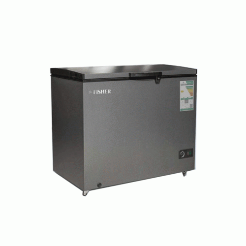 فريزر سطحي فيشر 10 قدم فضي