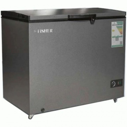 فريزر سطحي فيشر 15 قدم فضي