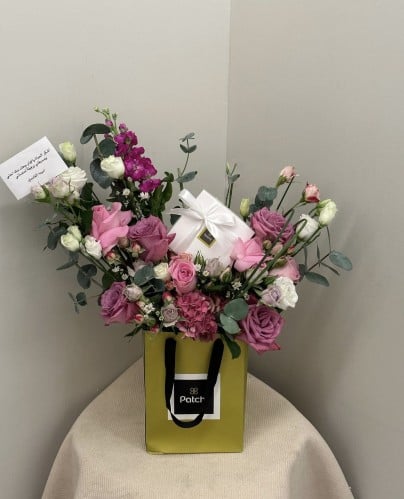 شوكلاته باتشي مع ورد