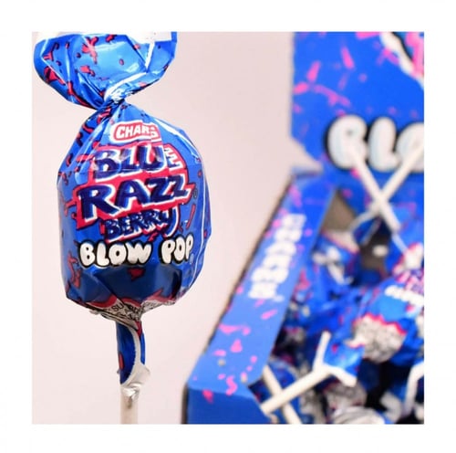 شارمز - حلاوة مصاص ولبان - توت أزرق - 18 جرام - (ب...