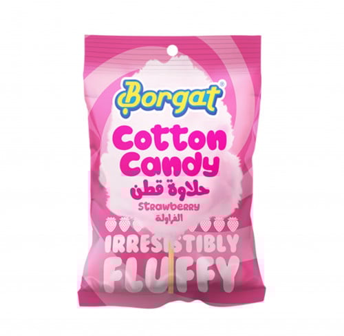 بوقات - حلاوة قطن - فراولة - 15 جرام