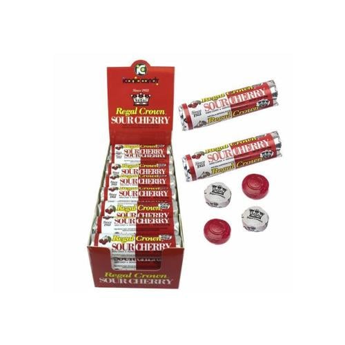 ريجال كراون حلاوة حبوب صلبة مص بنكهة الكرز الحامضة...