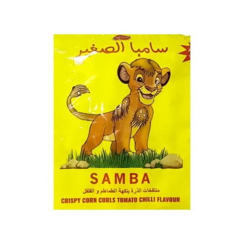 سامبا شيبس منتفخات الذرة بنكهة الطماطم والفلفل